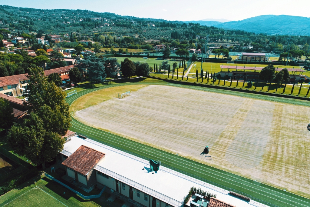 Campo 3 "Vittorio Pozzo" durante la risemina