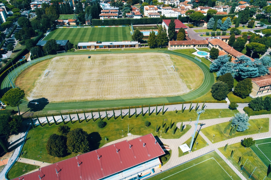 Campo 3 "Vittorio Pozzo" durante la risemina