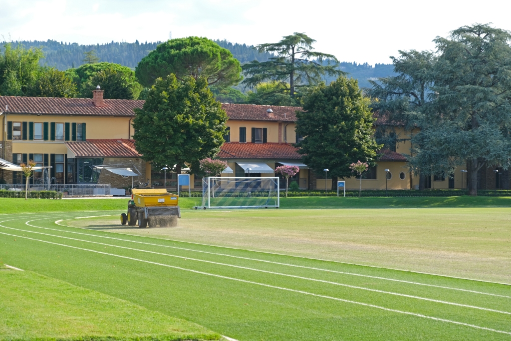 Campo 3 "Vittorio Pozzo" durante la risemina